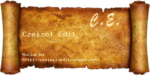 Czeizel Edit névjegykártya